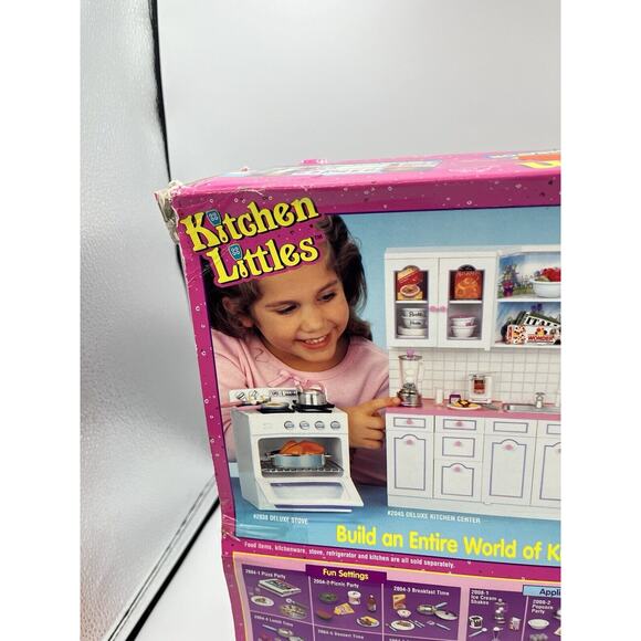 Vintage Tyco Kitchen Littles Deluxe Refrigerator Set Brand New - Picture 11 of 13